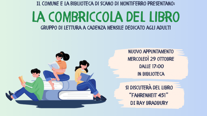 La combriccola del libro ottobre 2025 Scano