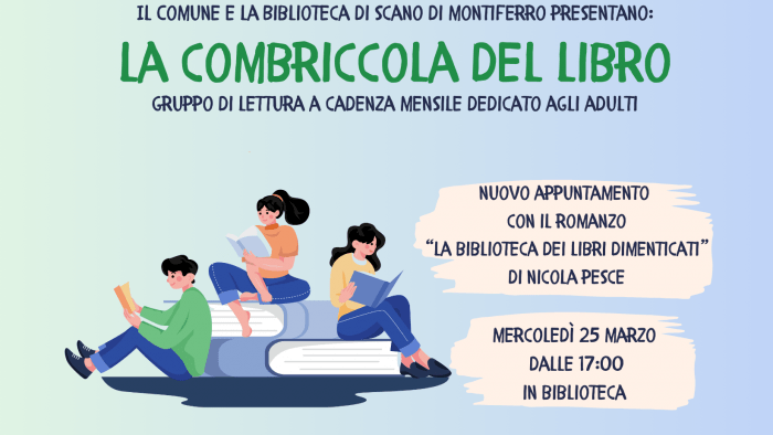 La combriccola del libro marzo 2026 Scano