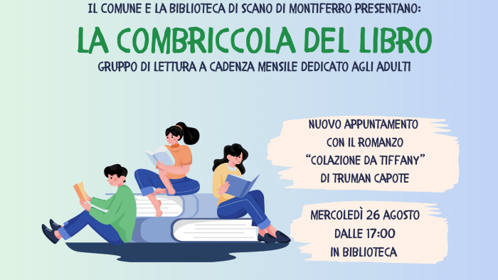 La combriccola del libro agosto 2026 Scano