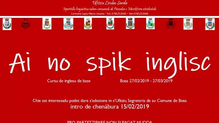 Locandina cursu inglesu 2019