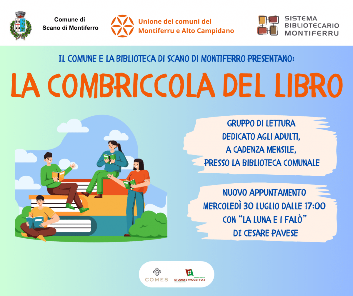 La combriccola del libro luglio 2025 Scano