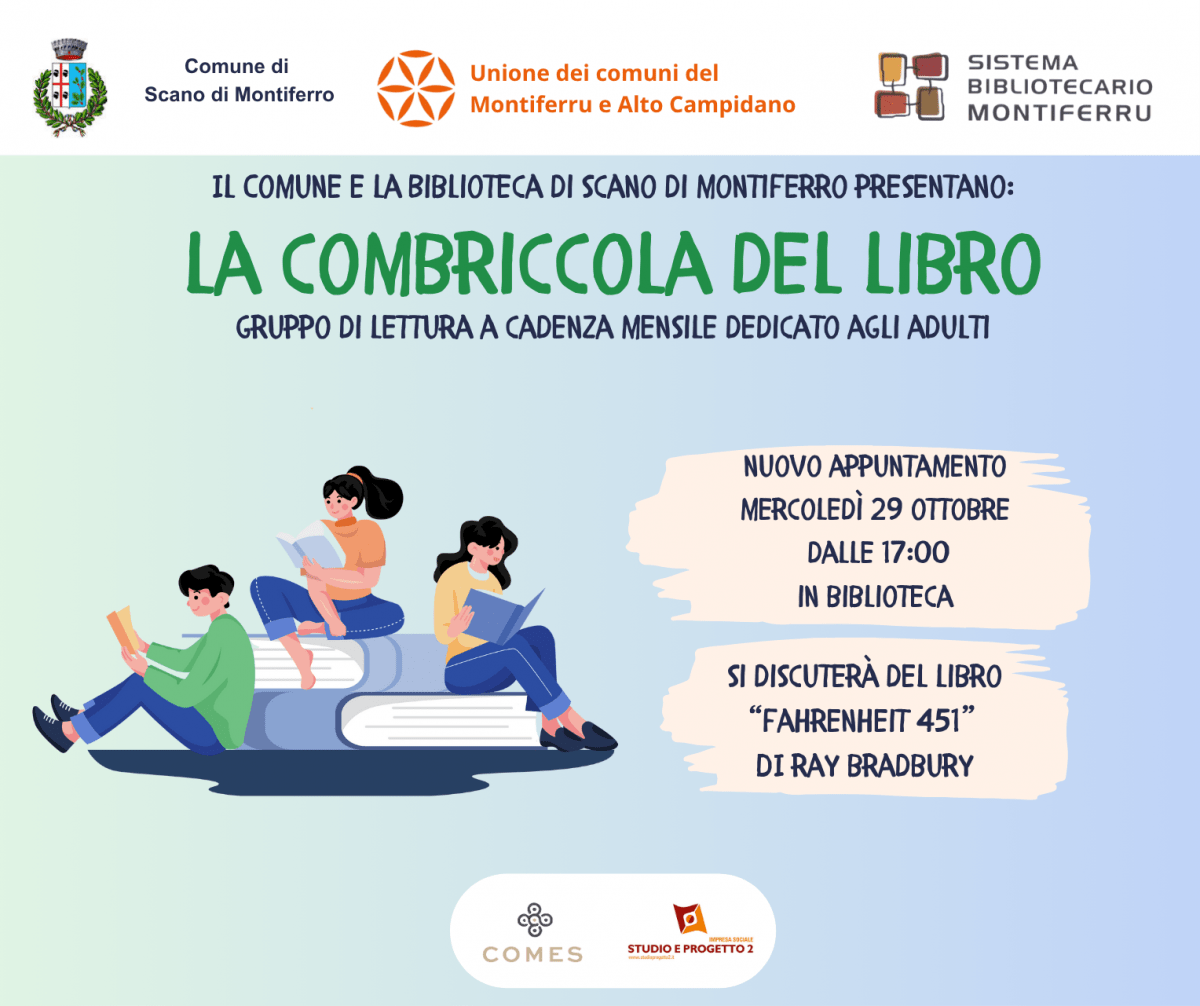 La combriccola del libro ottobre 2025 Scano