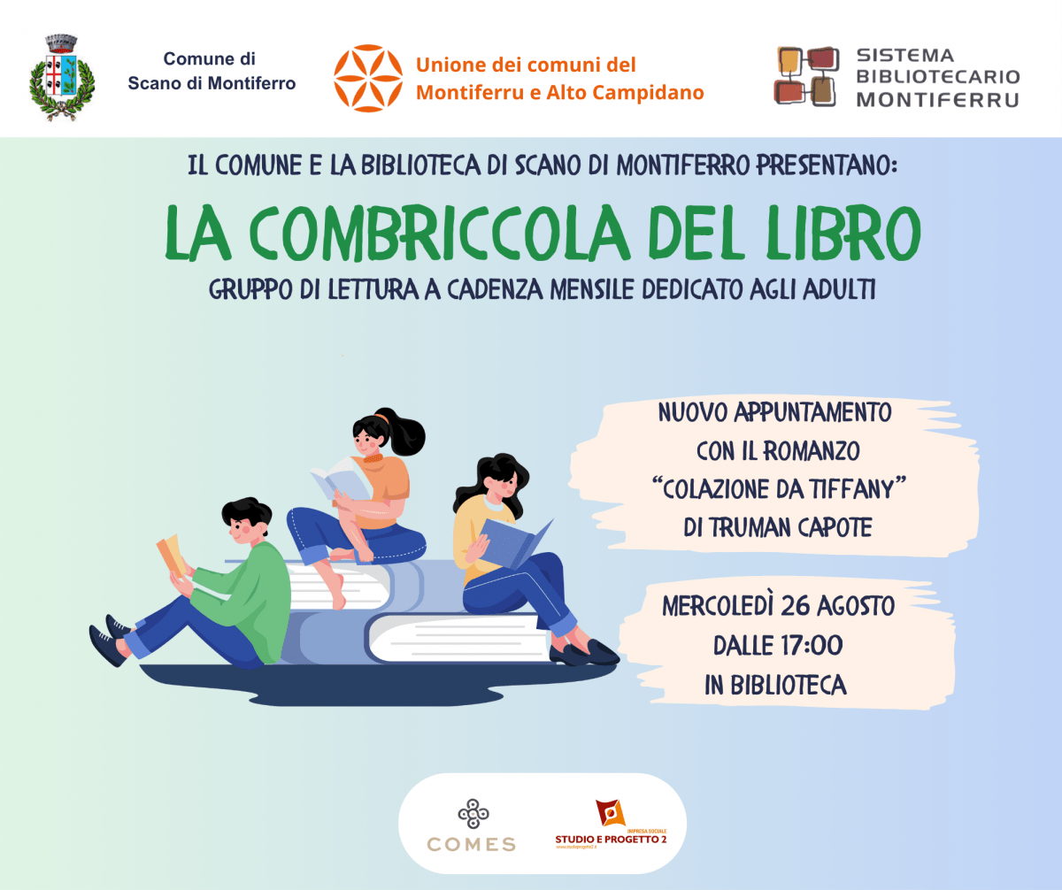 La combriccola del libro agosto 2026 Scano