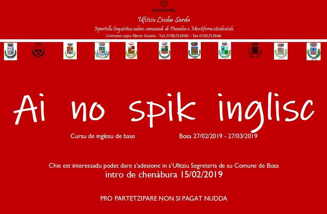 Locandina cursu inglesu 2019