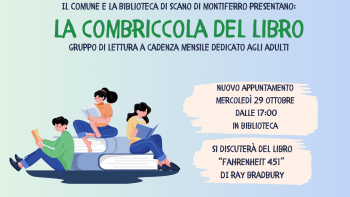 La combriccola del libro ottobre 2025 Scano