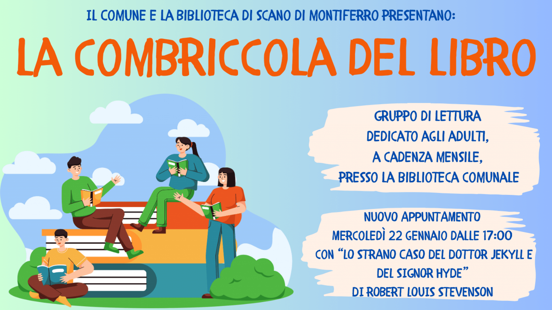 La combriccola del libro gennaio 2025 Scano