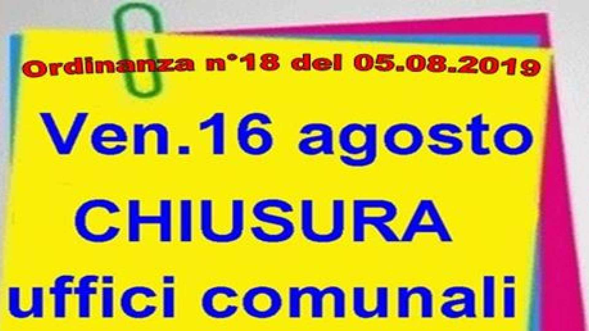 chiusura