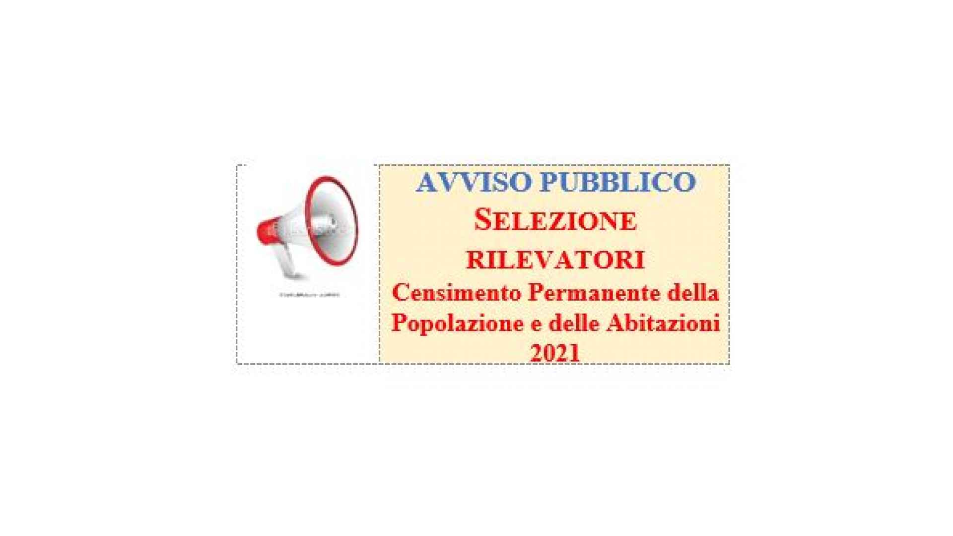 AVVISO RILEVATORI