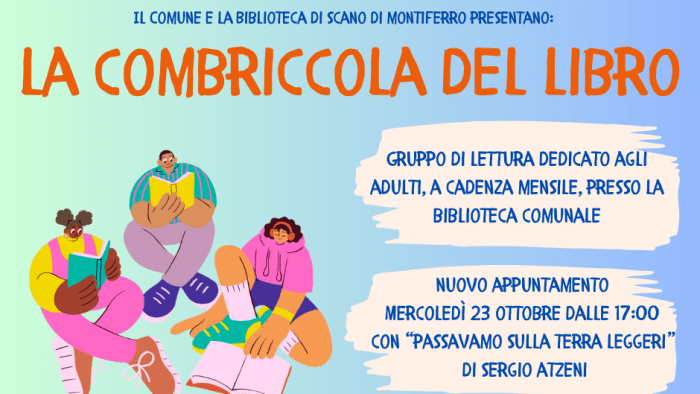 La combriccola del libro ottobre Scano