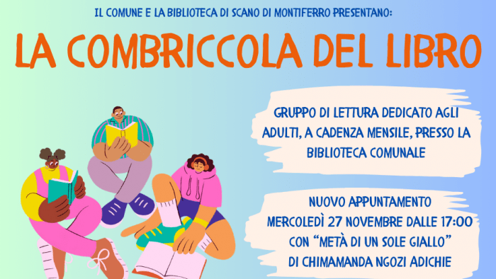 La combriccola del libro novembre Scano