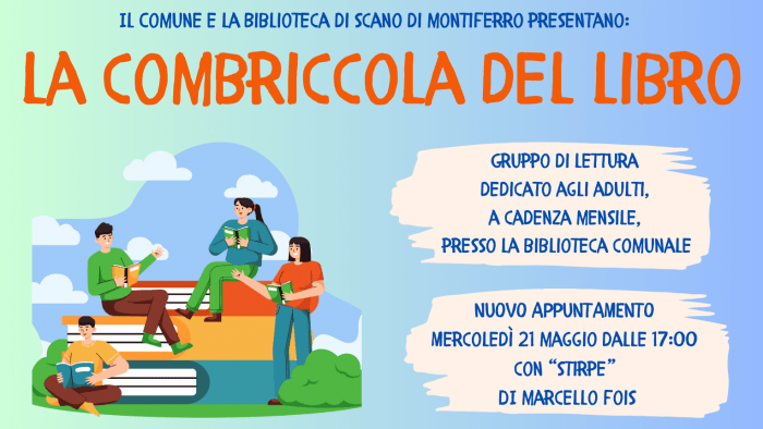 La combriccola del libro maggio 2025 Scano