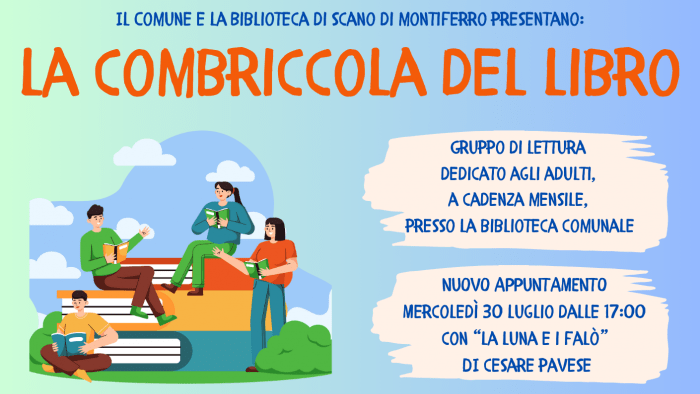 La combriccola del libro luglio 2025 Scano